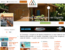 Tablet Screenshot of campings-bungalows.com